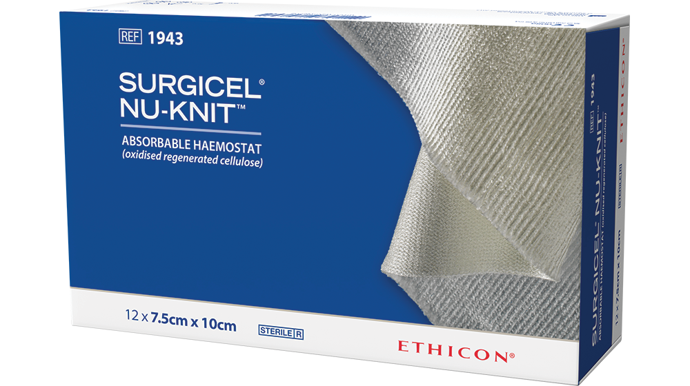 SURGICEL NUKNIT Absorbable Haemostat Ethicon EMEA